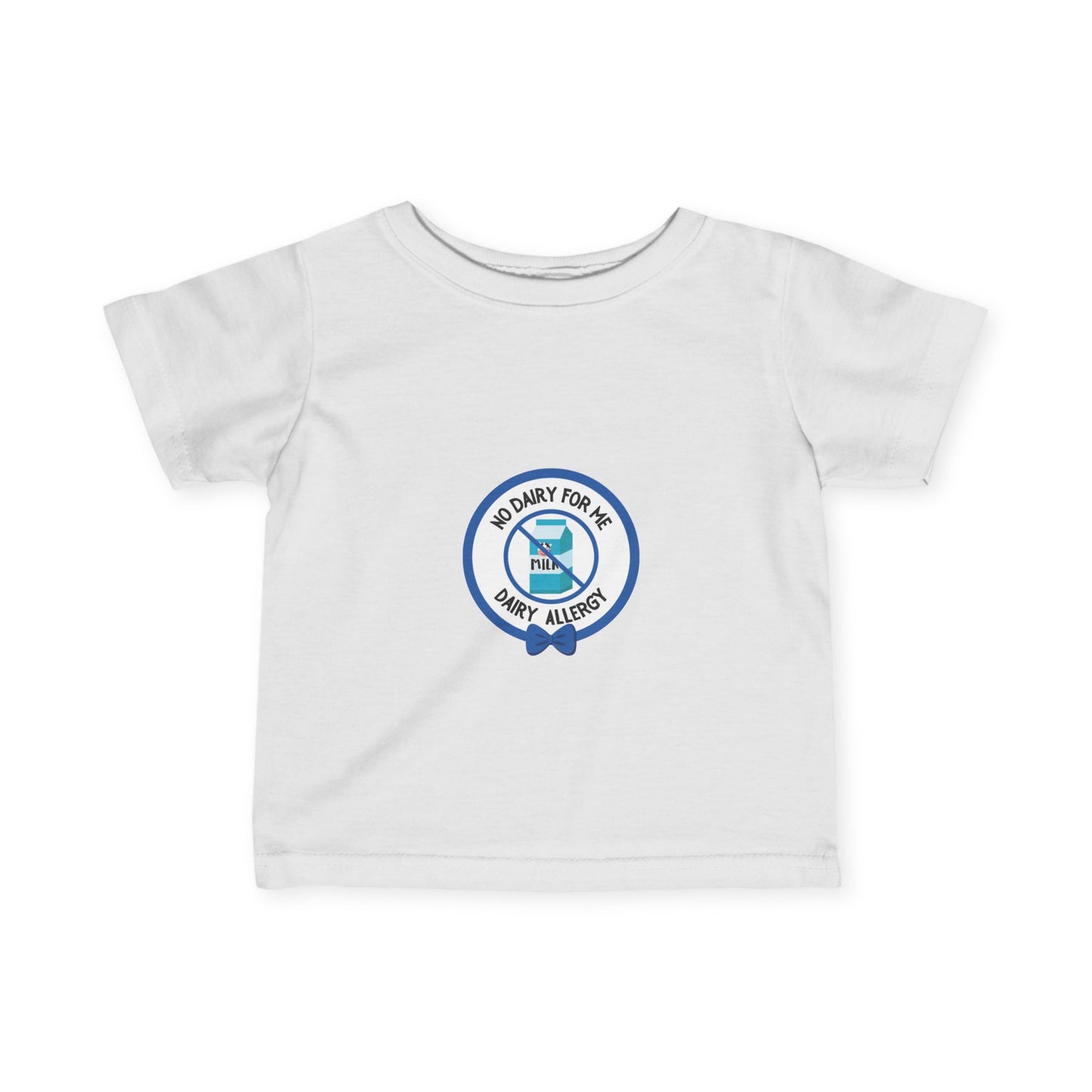 Dairy Allergy Blue Logo Baby Tee