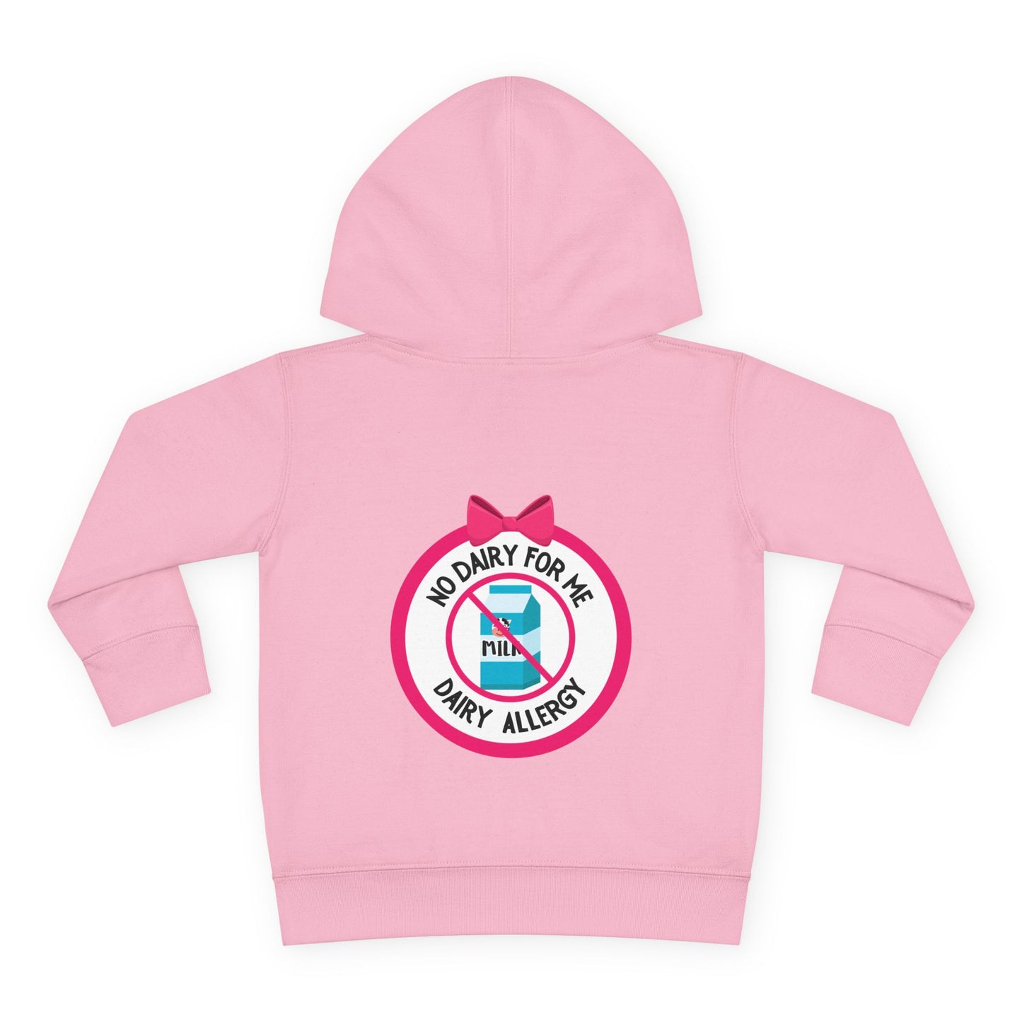 Dairy Allergy Pink Logo Toddler Hoodie