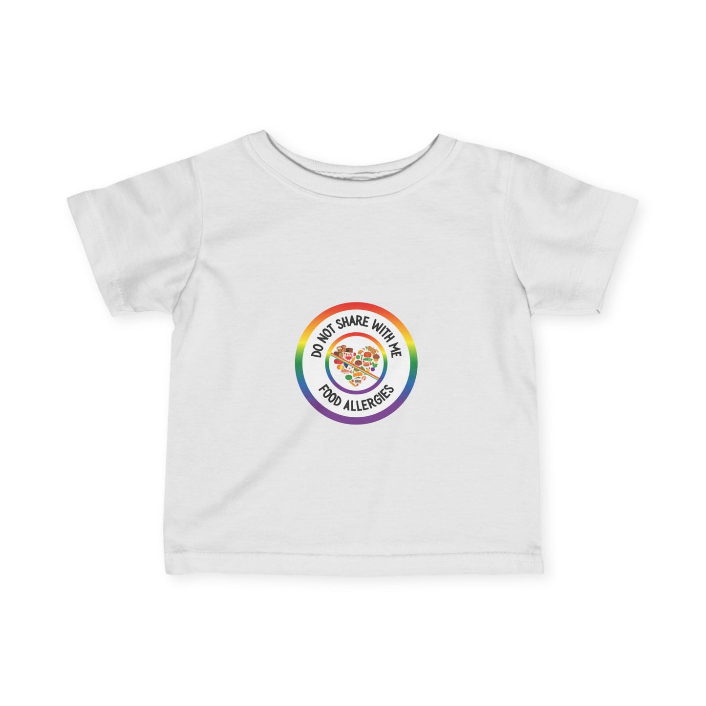 Multiple Allergies Rainbow Logo Baby Tee