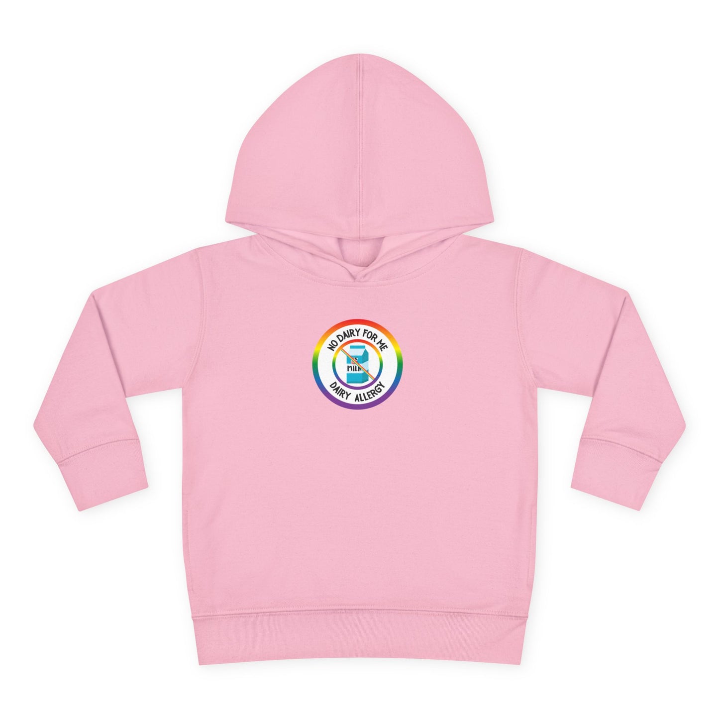 Dairy Allergy Rainbow Logo Toddler Hoodie