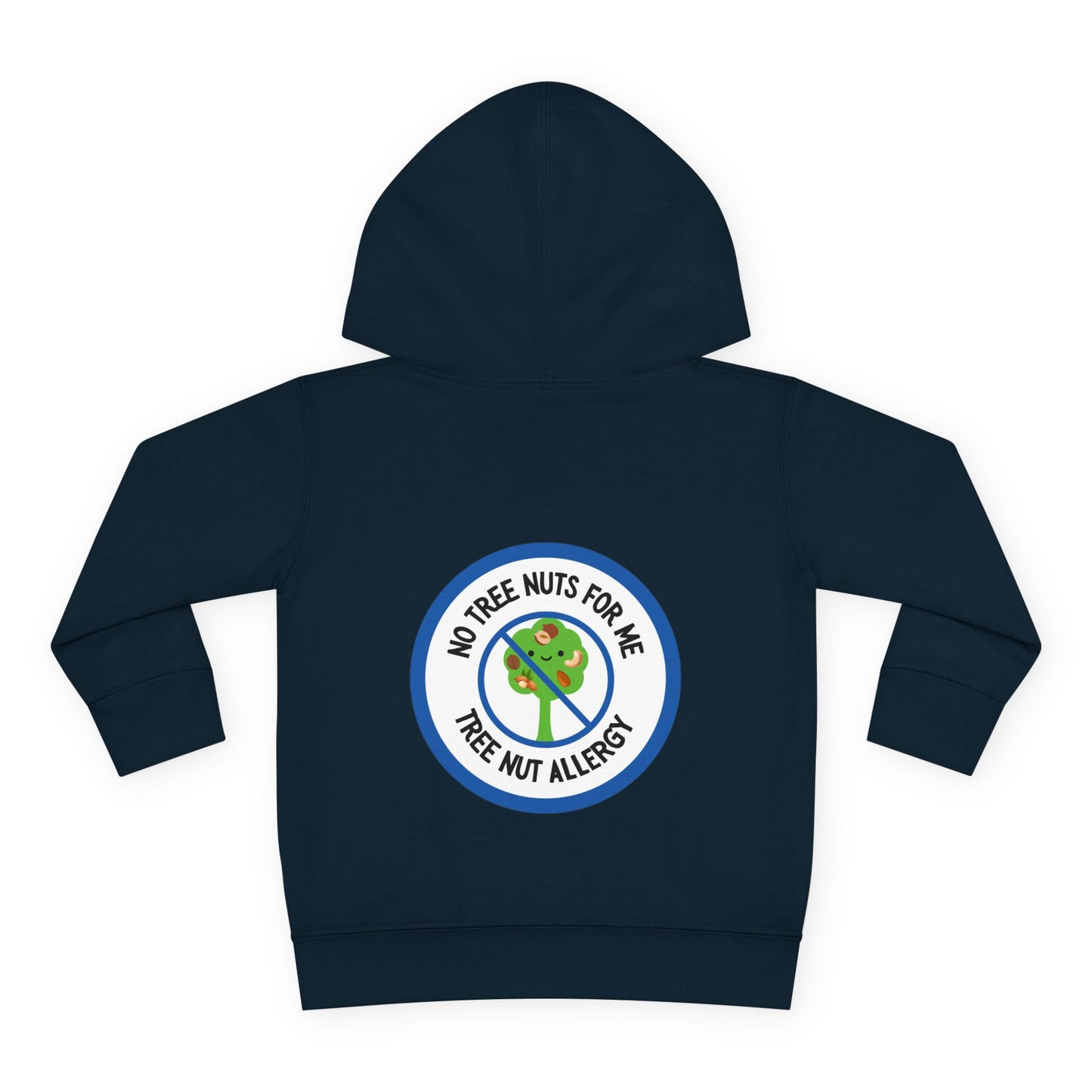 Tree Nut Allergy Blue Logo Toddler Hoodie
