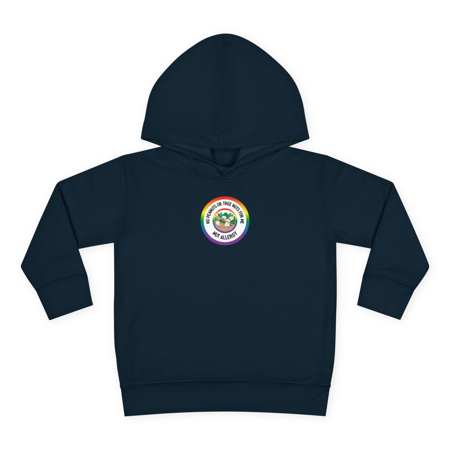 Nut Allergy Rainbow Logo Toddler Hoodie