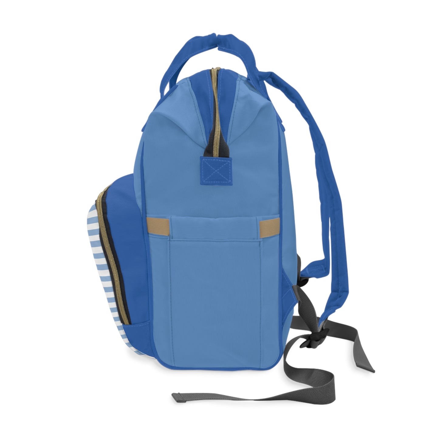 Blue Striped Diaper Backpack