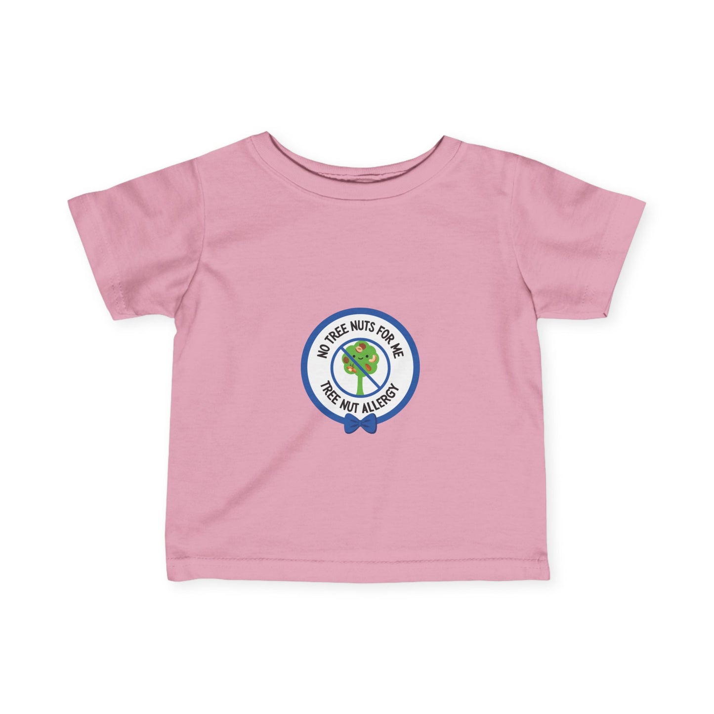 Tree Nut Allergy Blue Logo Baby Tee