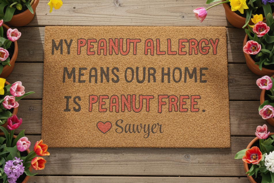 Peanut Allergy Doormat