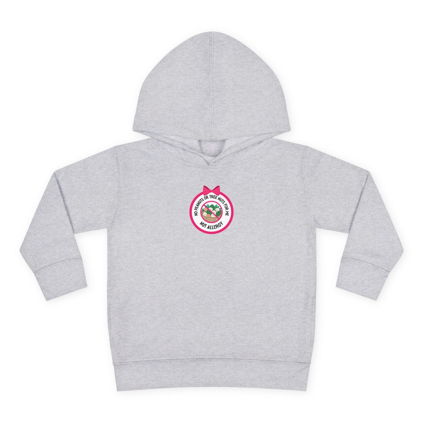 Nut Allergy Pink Logo Toddler Hoodie