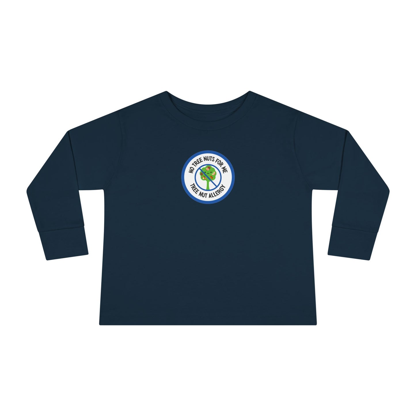 Tree Nut Allergy Blue Logo Toddler Long Sleeve