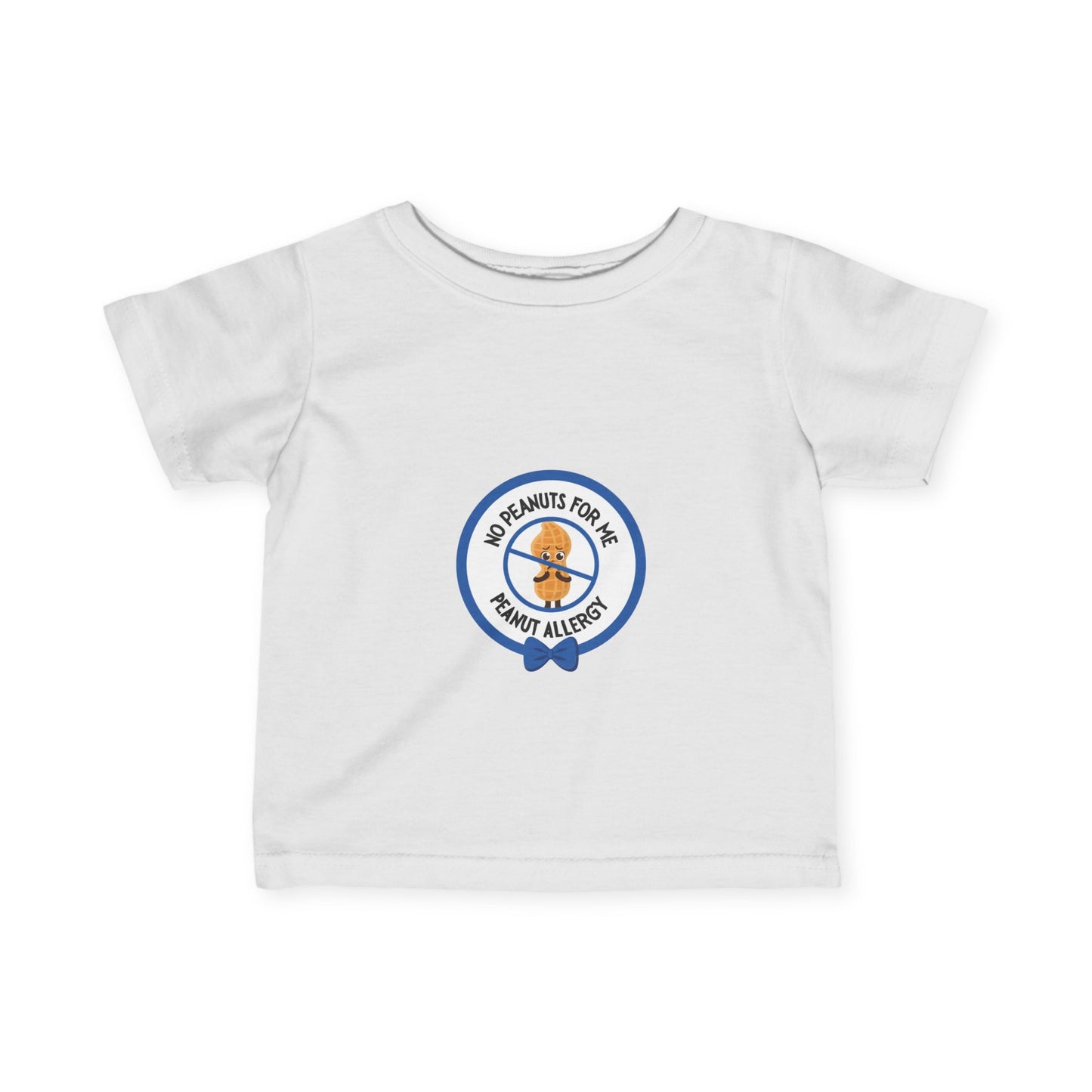 Peanut Allergy Blue Logo Baby Tee