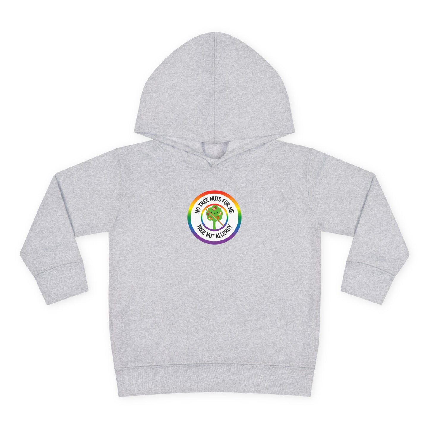 Tree Nut Allergy Rainbow Logo Toddler Hoodie