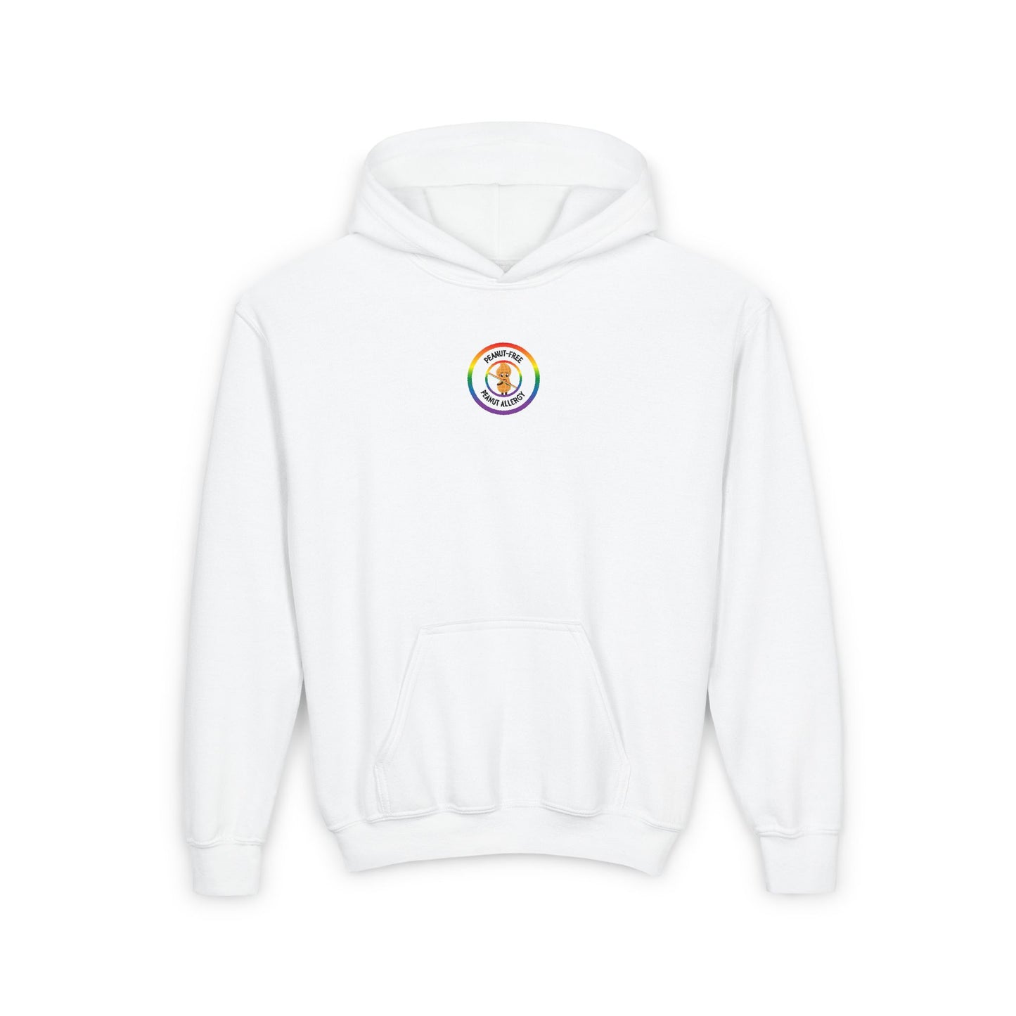 Peanut Allergy Rainbow Logo Youth Hoodie