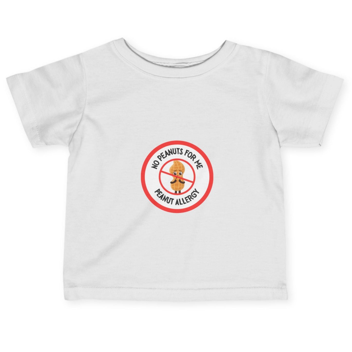 Peanut Allergy Red Logo Baby Tee