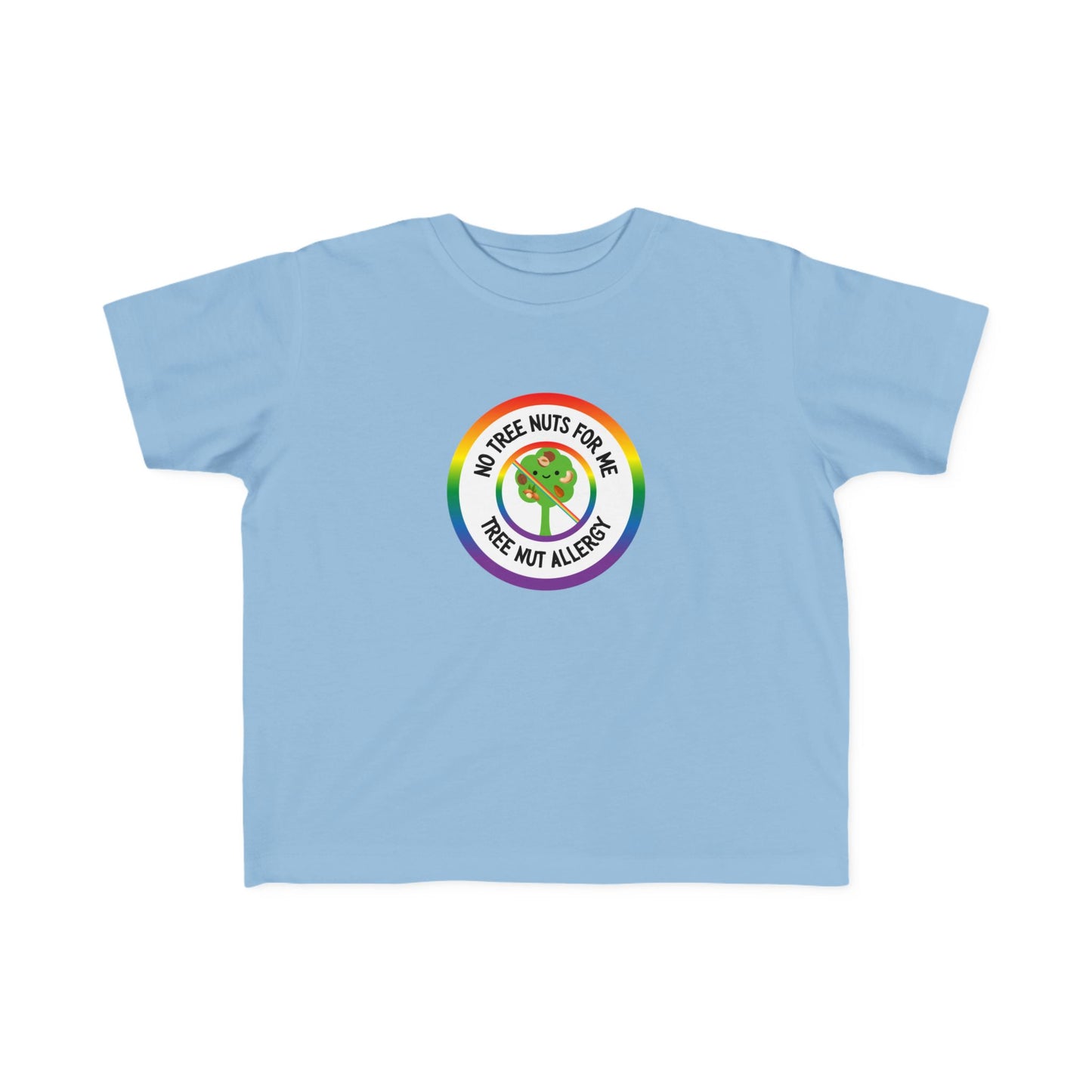 Tree Nut Allergy Rainbow Logo Toddler Tee
