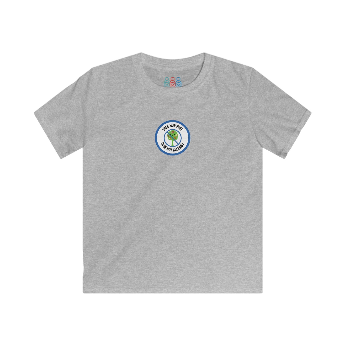 Tree Nut Allergy Blue Logo Youth Tee