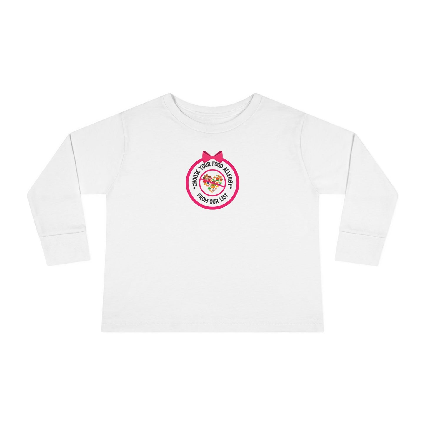 Other Food Allergies Pink Logo Toddler Long Sleeve