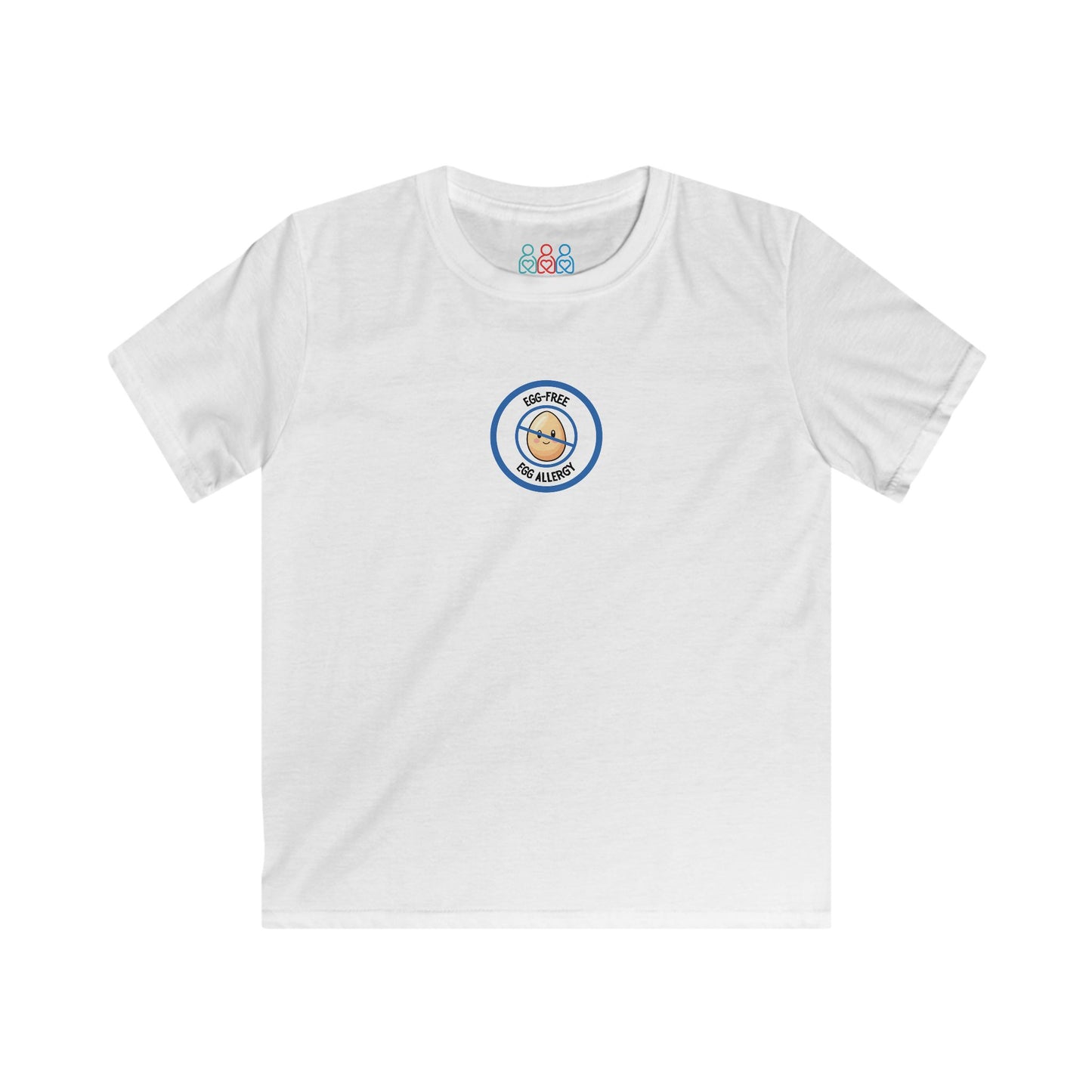 Egg Allergy Blue Logo Youth Tee