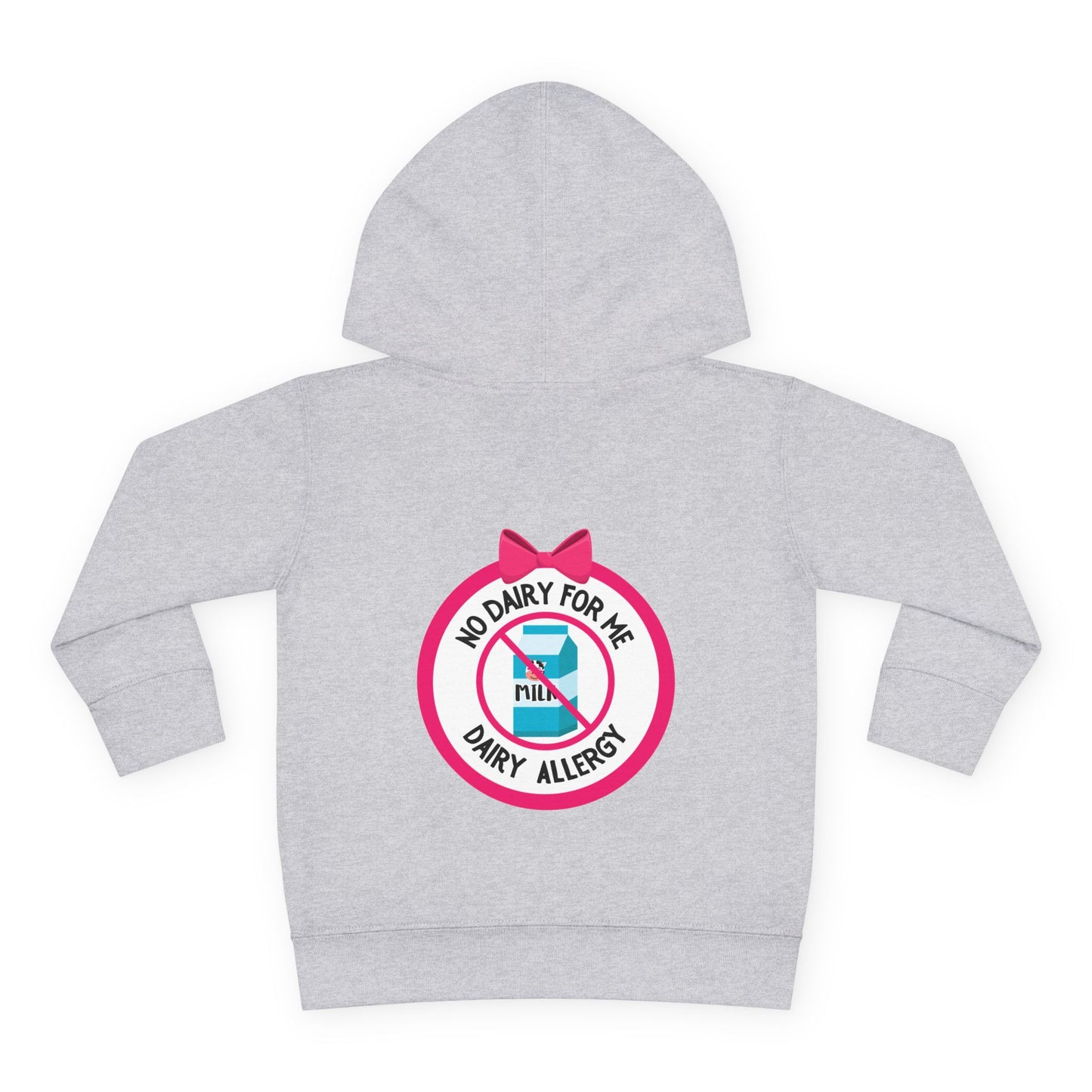 Dairy Allergy Pink Logo Toddler Hoodie