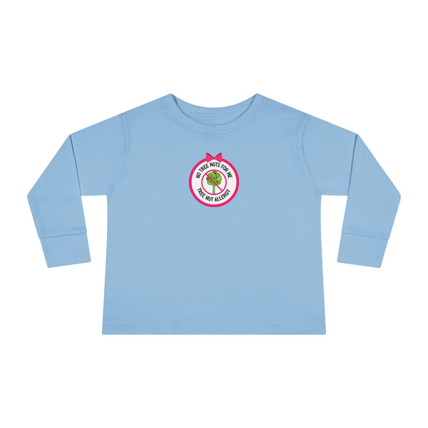 Tree Nut Allergy Pink Logo Toddler Long Sleeve