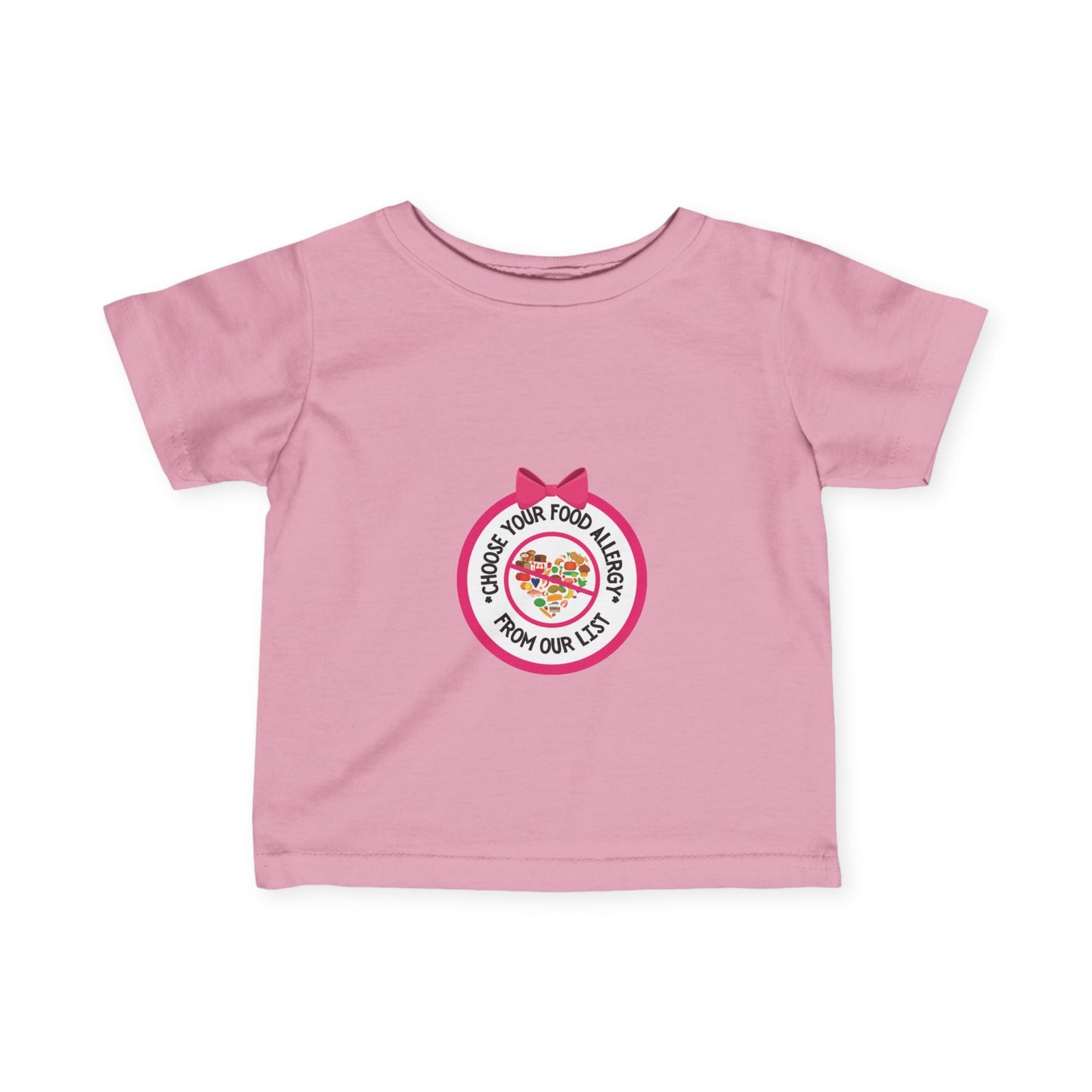 Other Food Allergies Pink Logo Baby Tee
