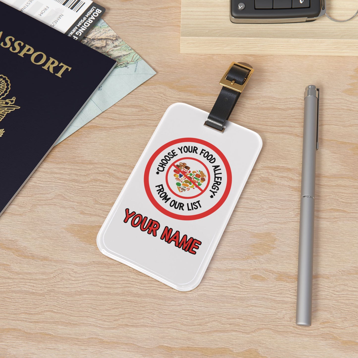 Food Allergy Bag Tag
