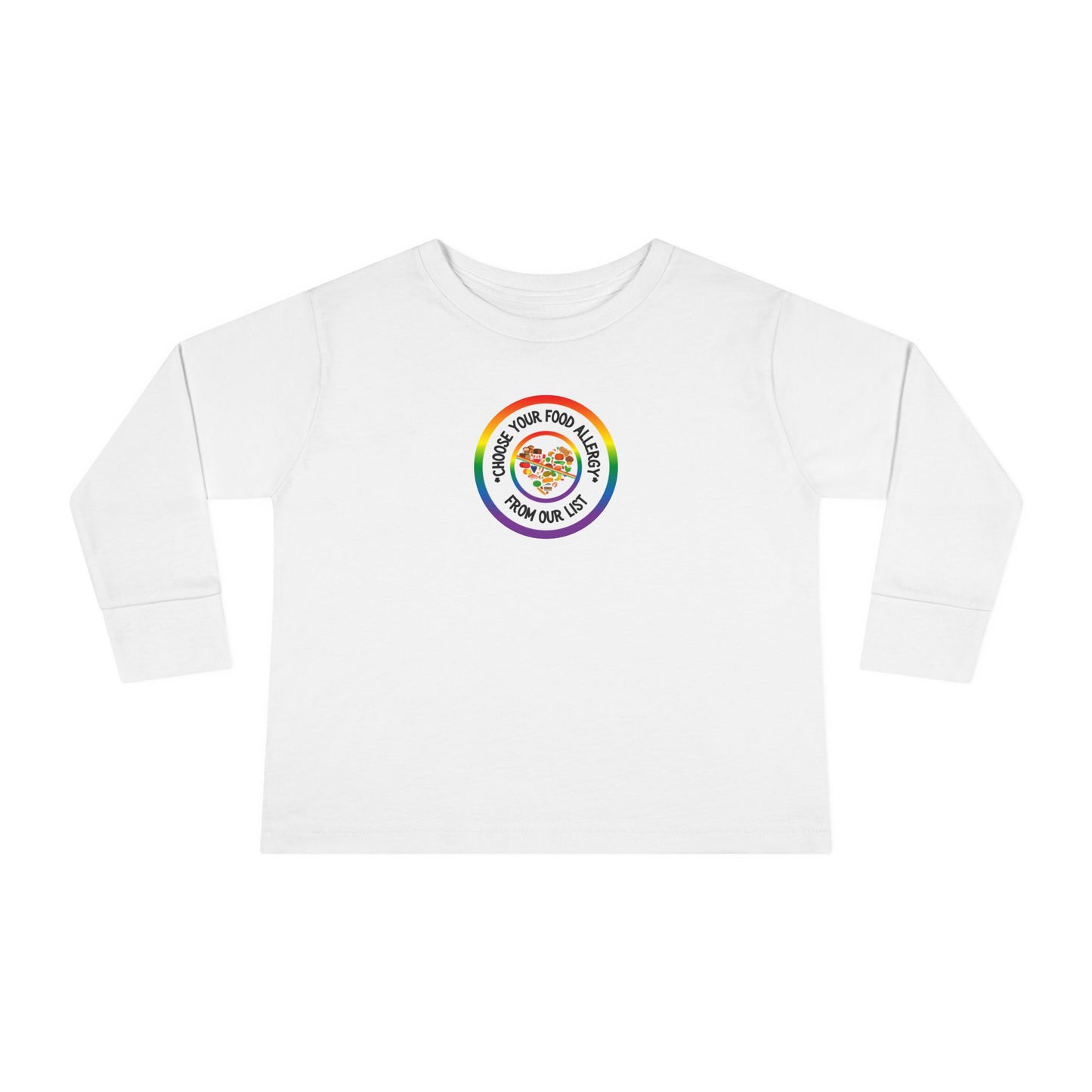 Other Food Allergies Rainbow Logo Toddler Long Sleeve