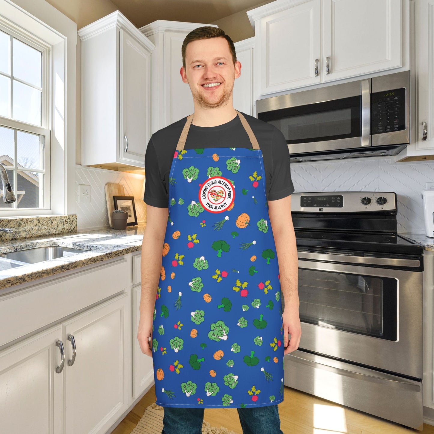 Farmers Market Red Logo Apron