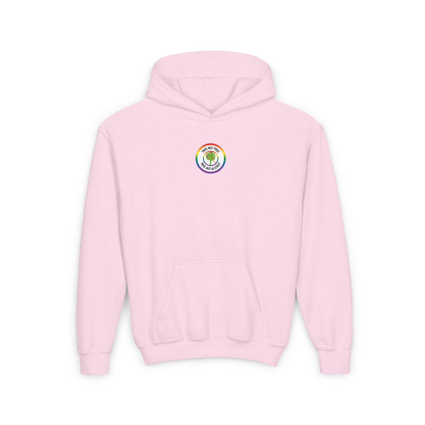 Tree Nut Allergy Rainbow Logo Youth Hoodie