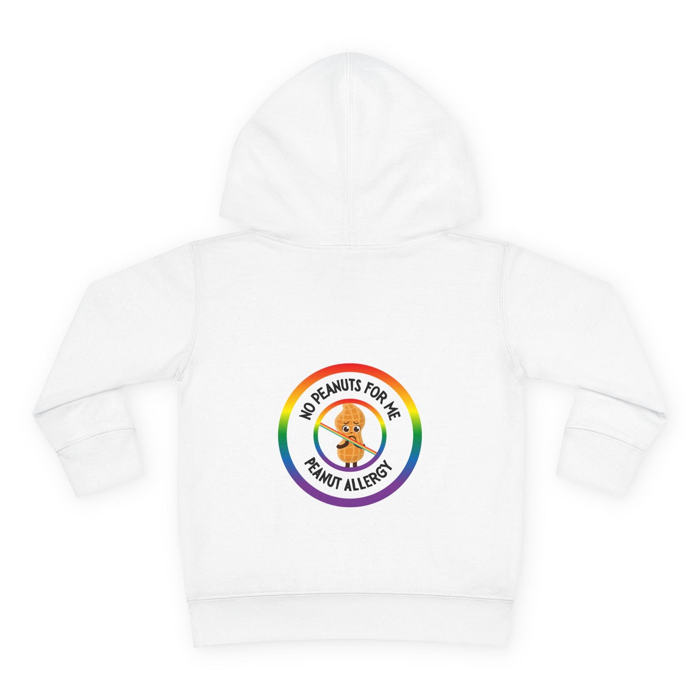 Peanut Allergy Rainbow Logo Toddler Hoodie