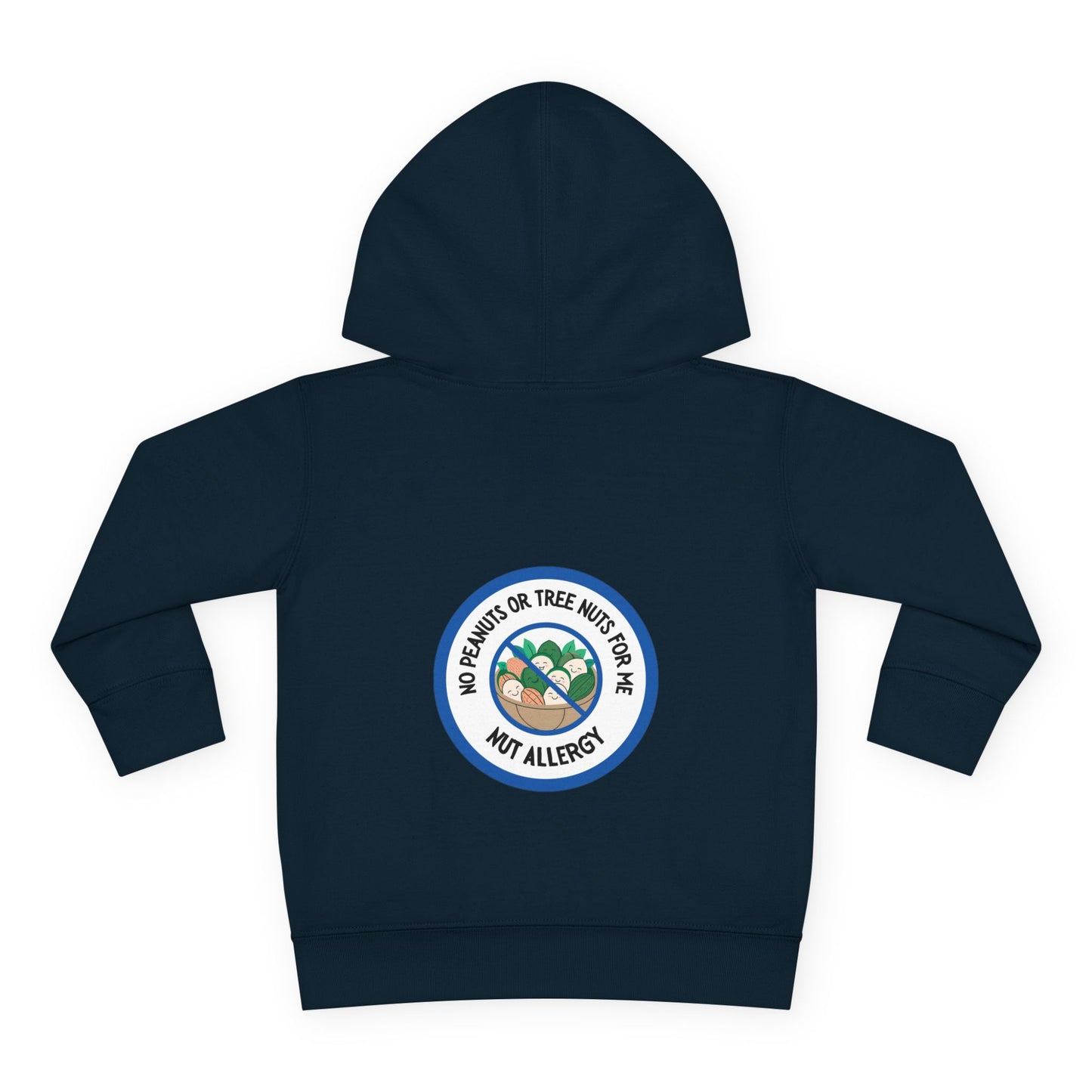Nut Allergy Blue Logo Toddler Hoodie