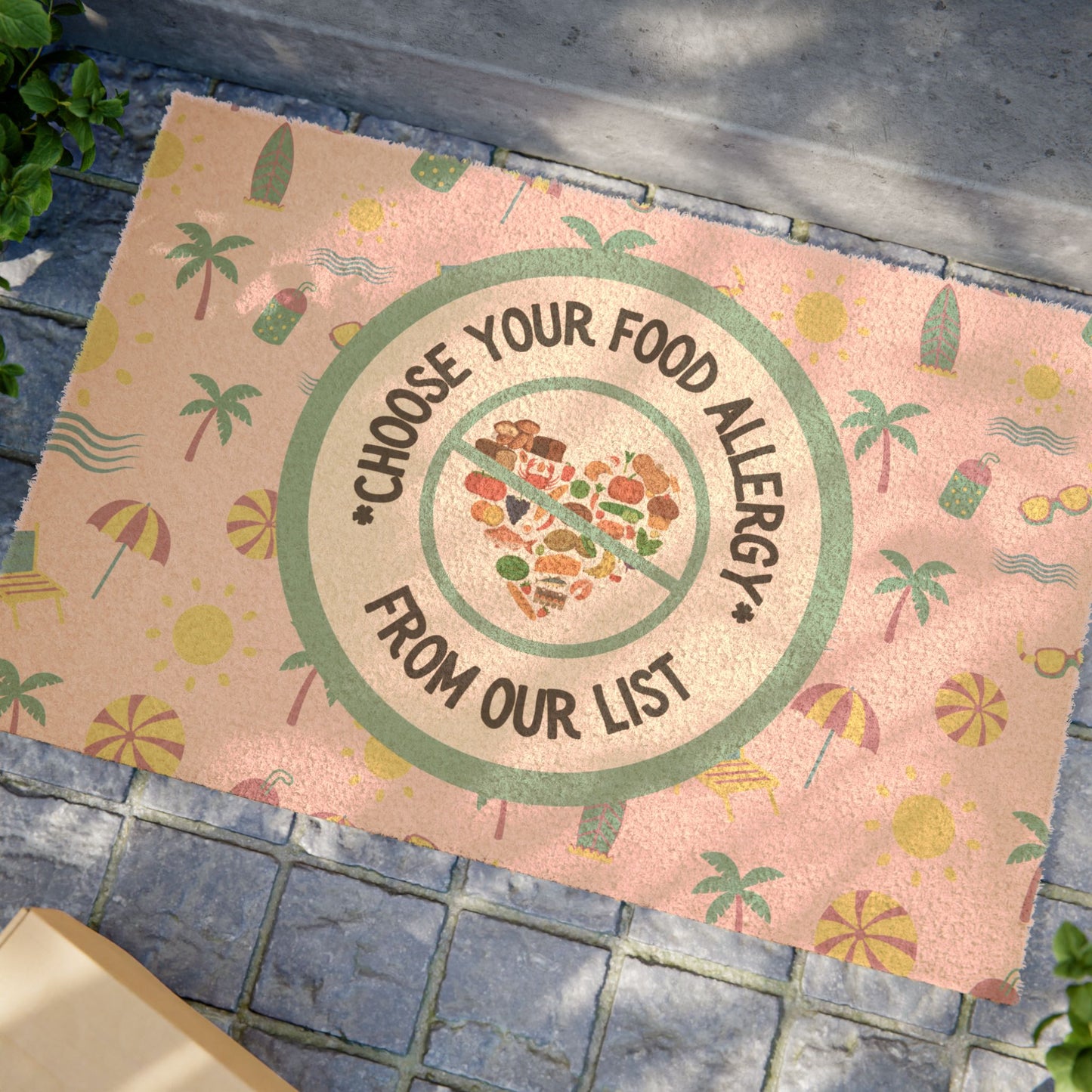 Pink Summer Beach Doormat