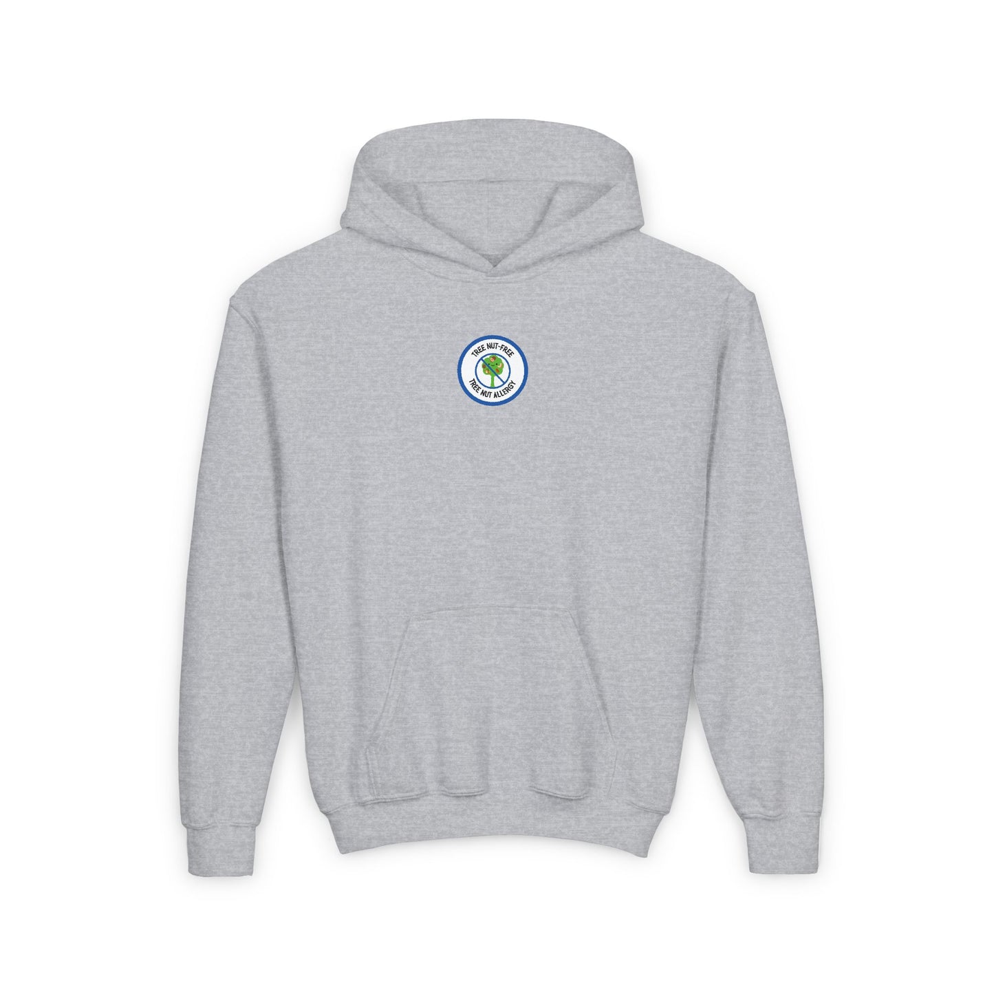 Tree Nut Allergy Blue Logo Youth Hoodie