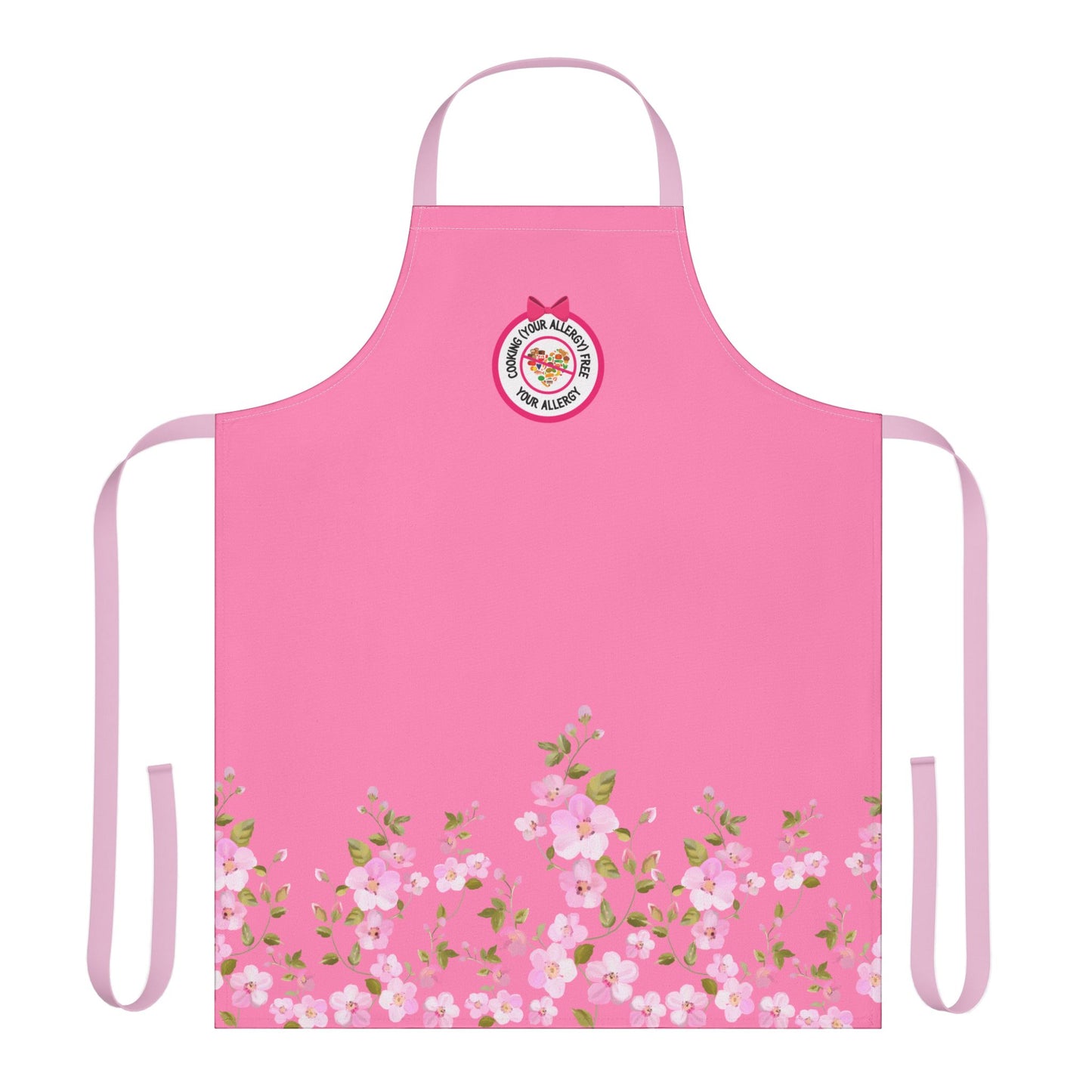 Floral Pink Logo Apron