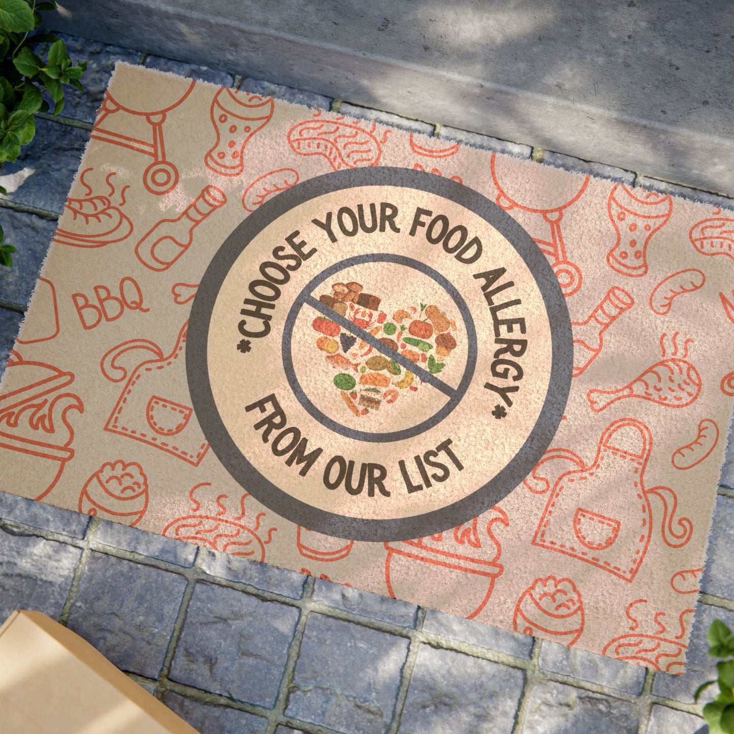 Blue BBQ Doormat