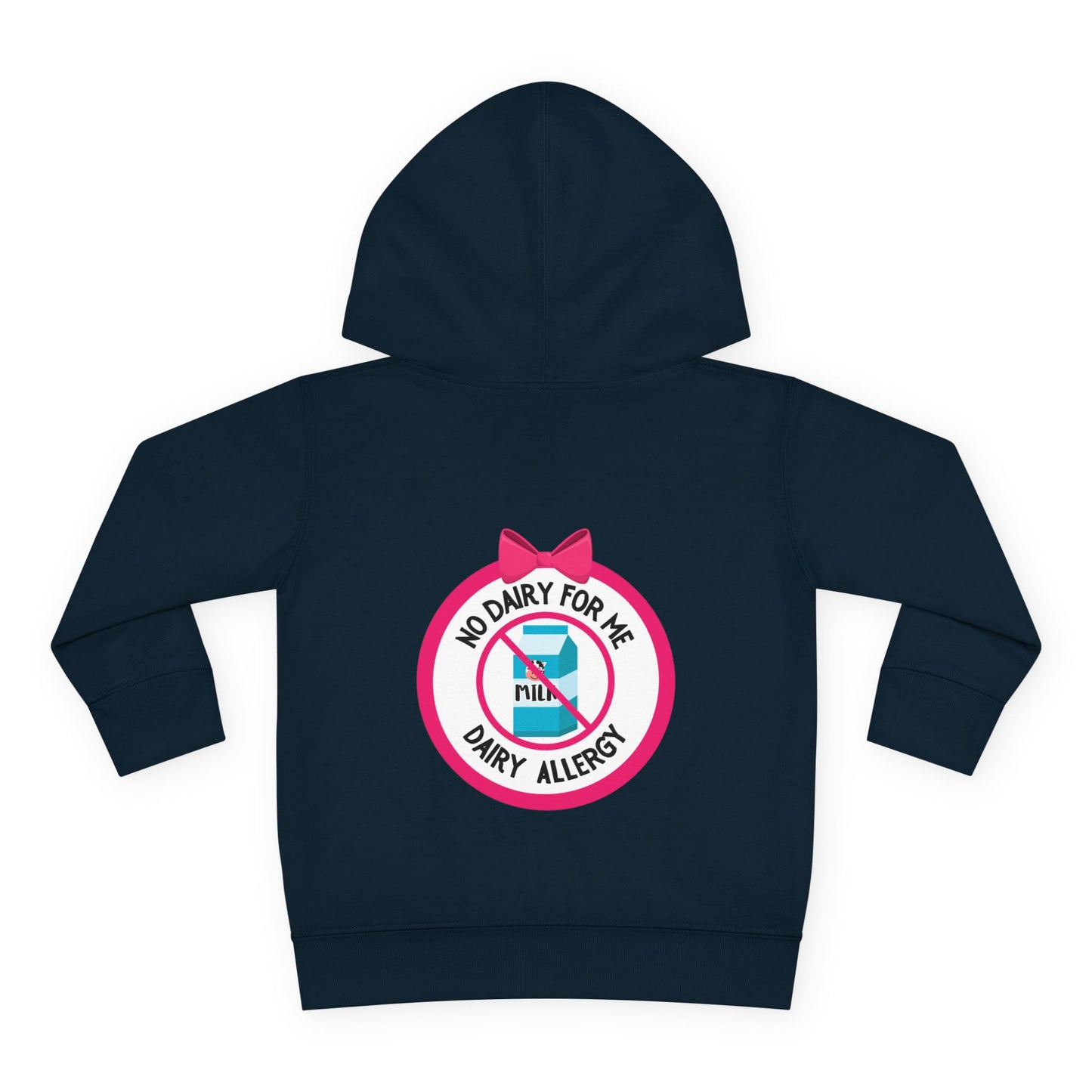 Dairy Allergy Pink Logo Toddler Hoodie