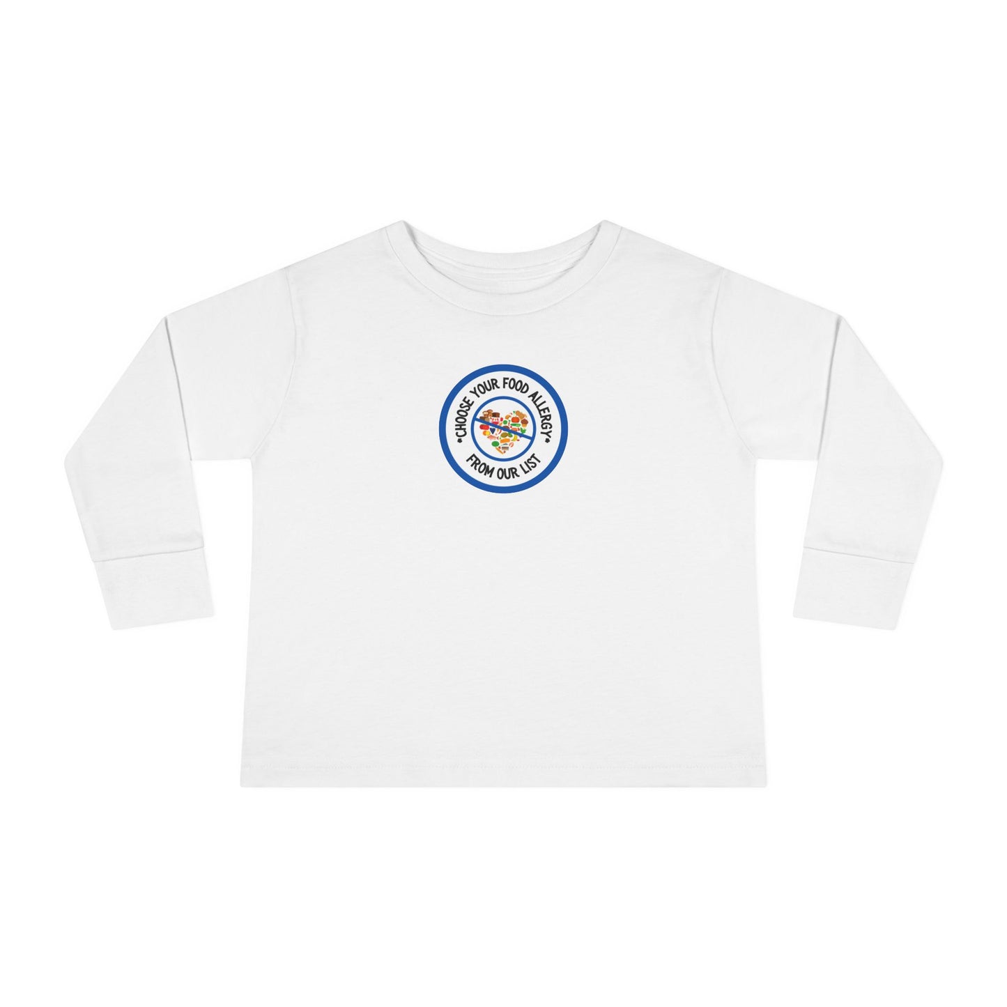 Other Food Allergies Blue Logo Toddler Long Sleeve