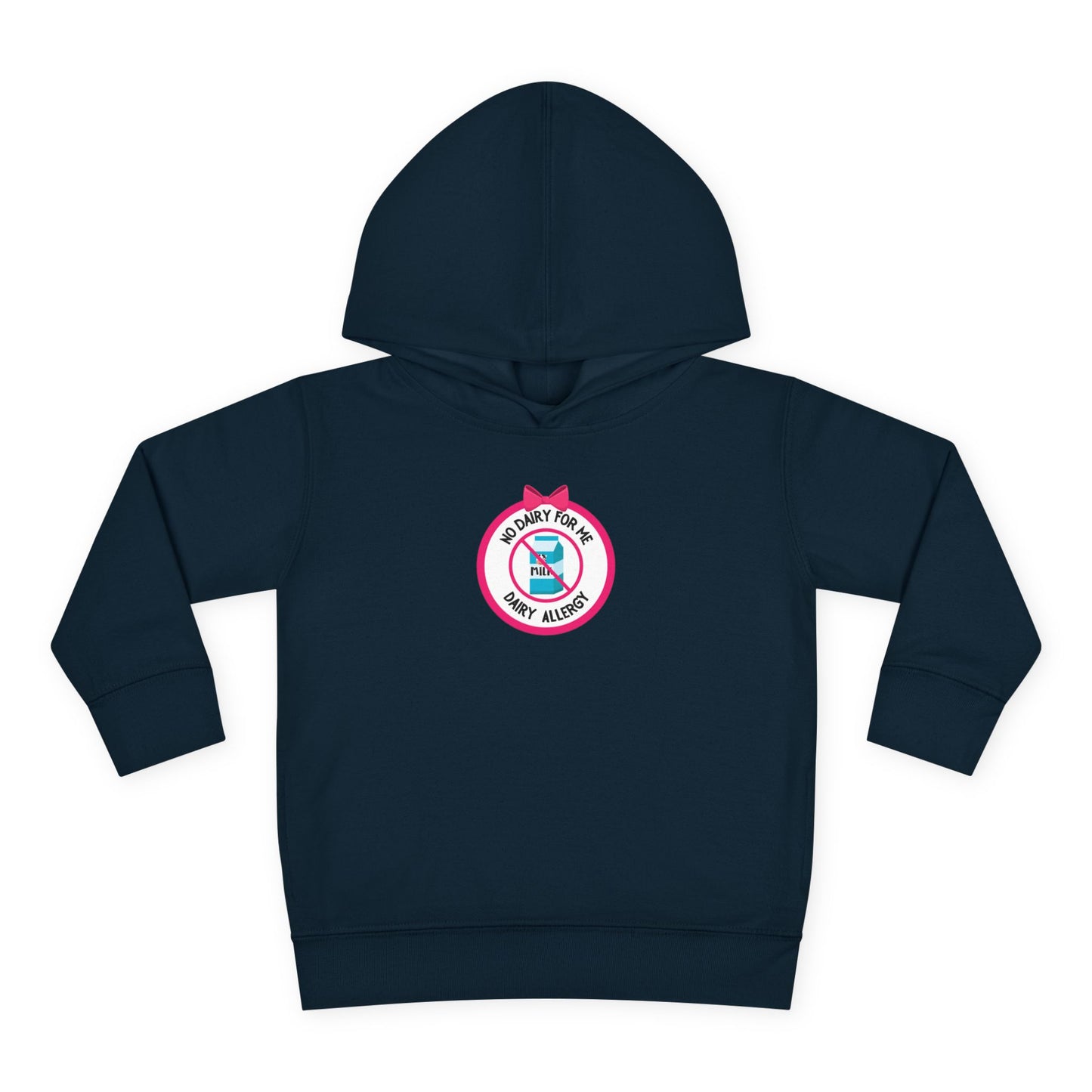 Dairy Allergy Pink Logo Toddler Hoodie