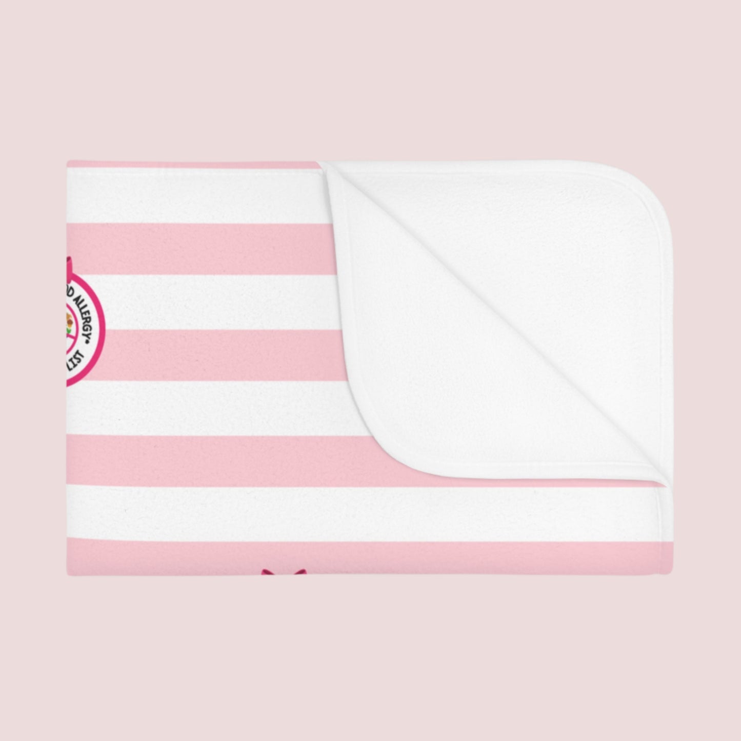 Pink Striped Baby Blanket
