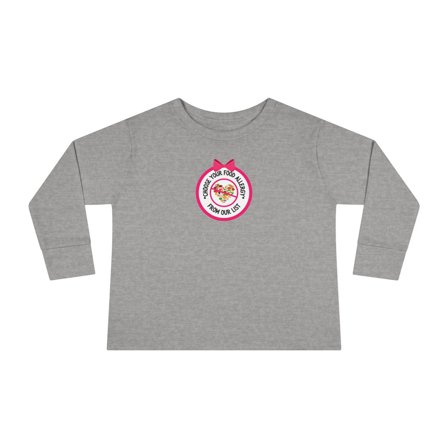 Other Food Allergies Pink Logo Toddler Long Sleeve