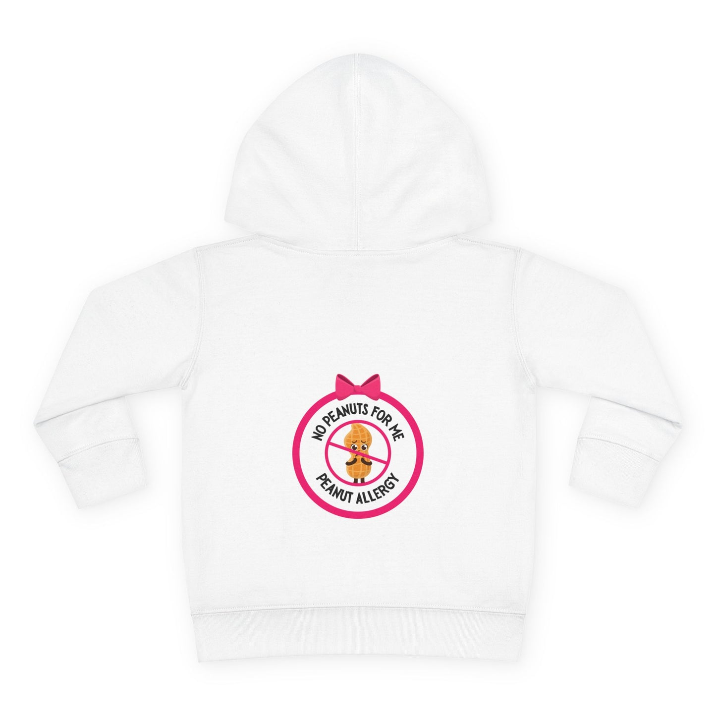 Peanut Allergy Pink Logo Toddler Hoodie