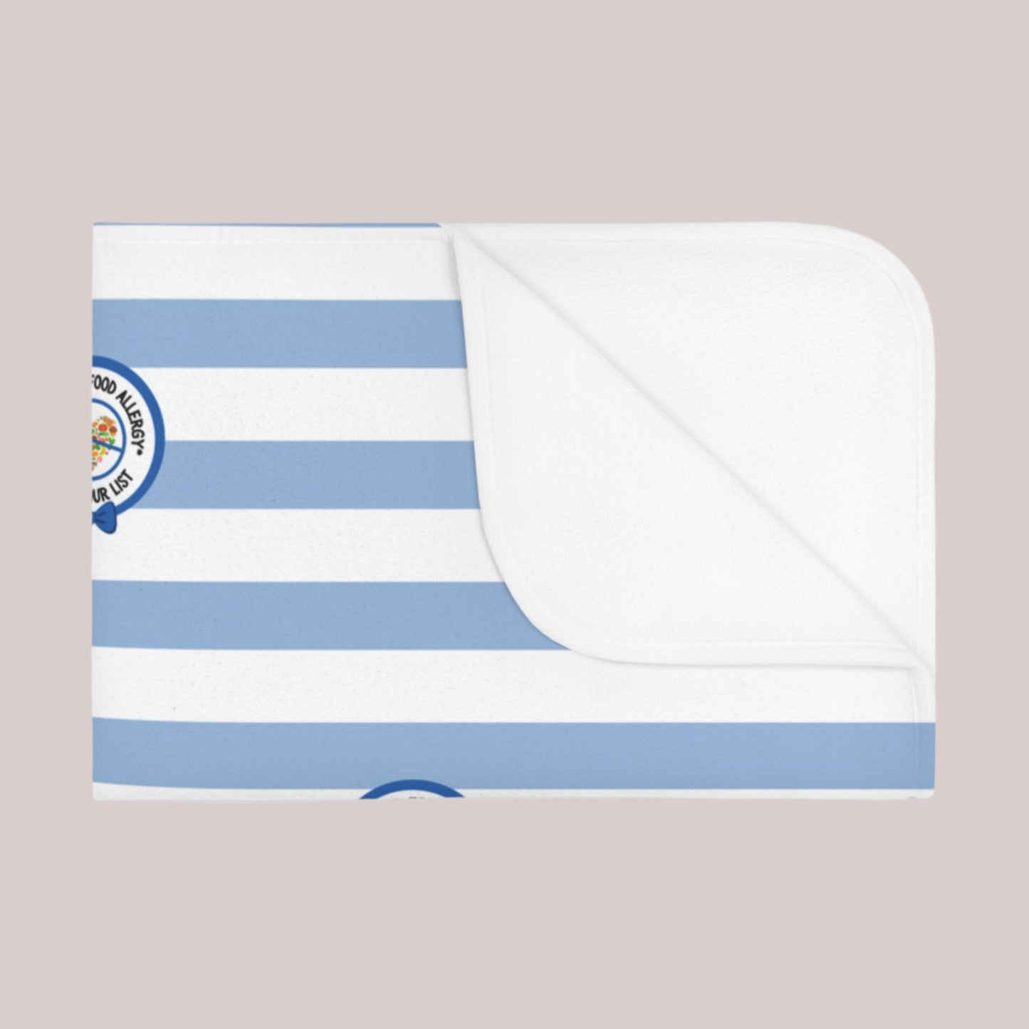 Blue Striped Baby Blanket