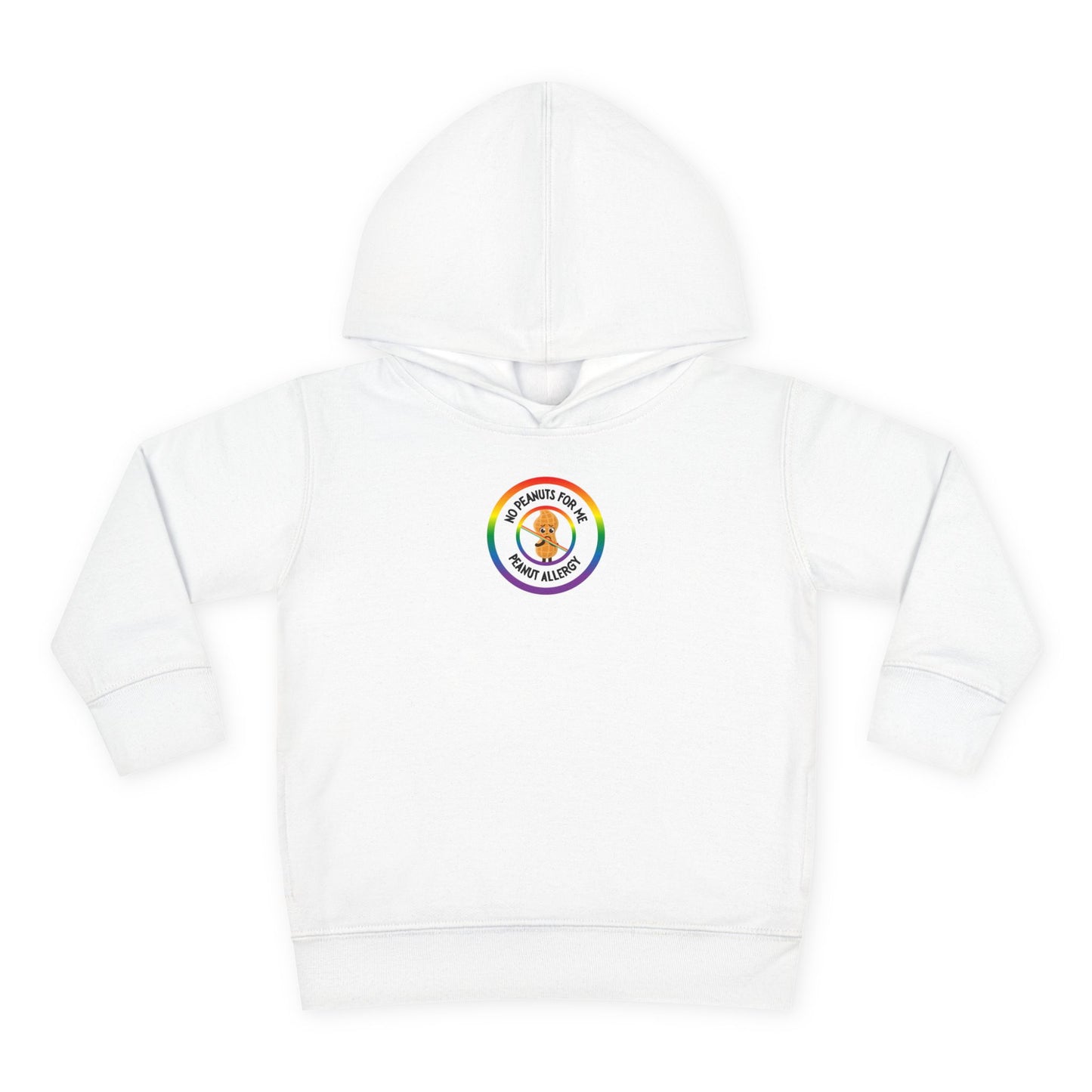 Peanut Allergy Rainbow Logo Toddler Hoodie