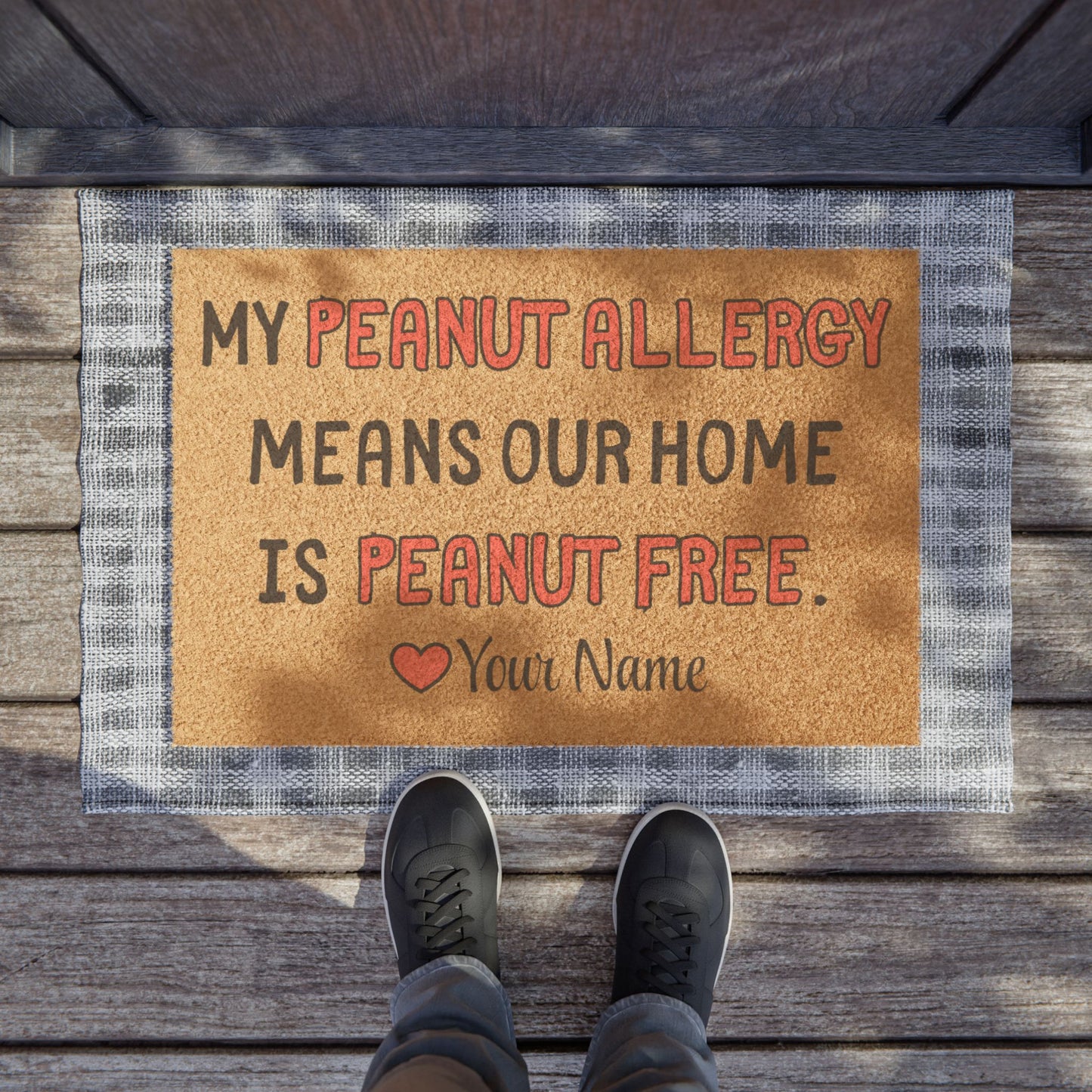 Peanut Allergy Doormat