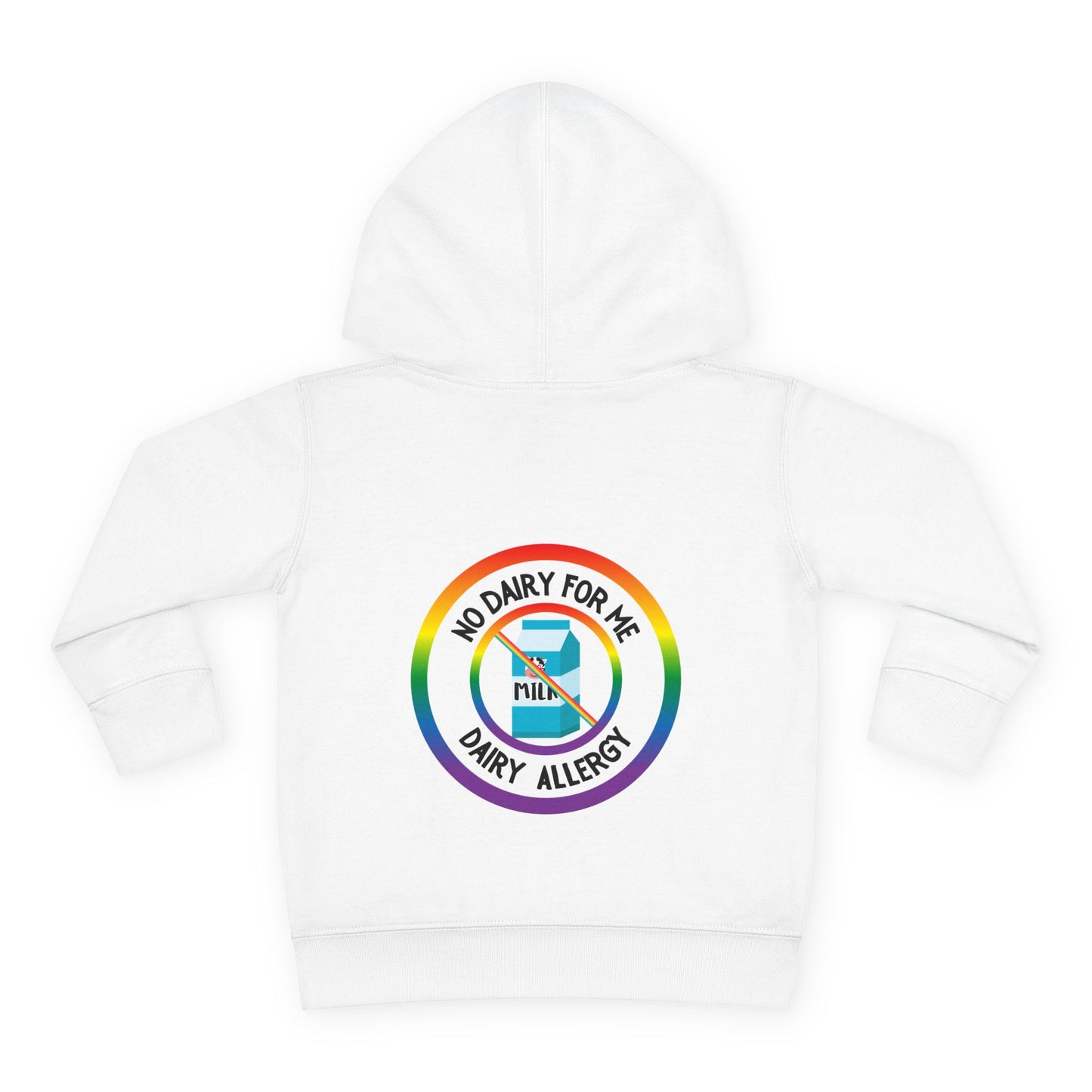 Dairy Allergy Rainbow Logo Toddler Hoodie
