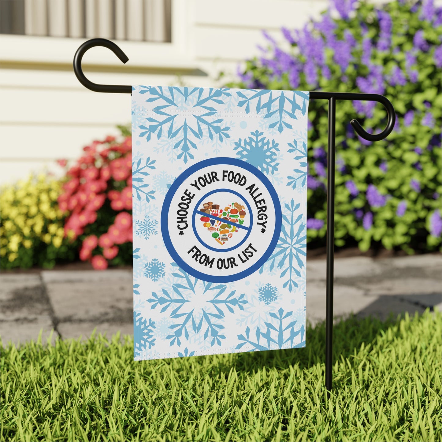 Snowflake Garden Flag