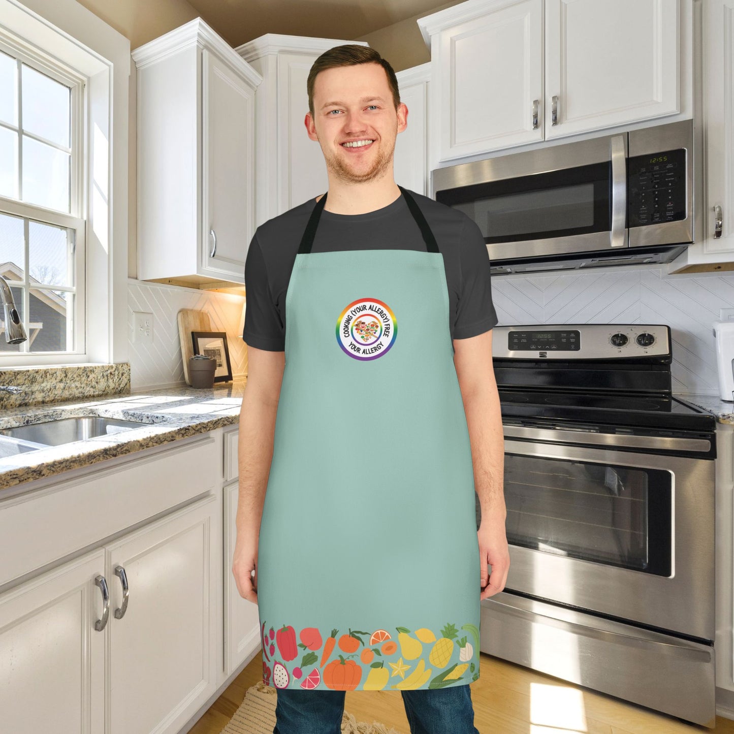 Rainbow Food Logo Apron