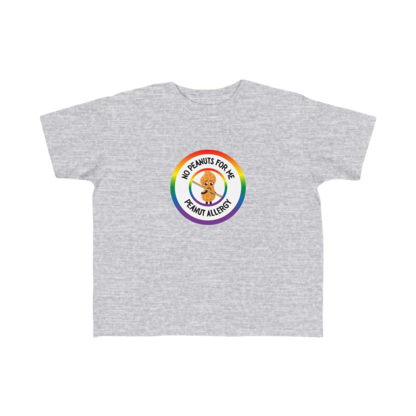 Peanut Allergy Rainbow Logo Toddler Tee