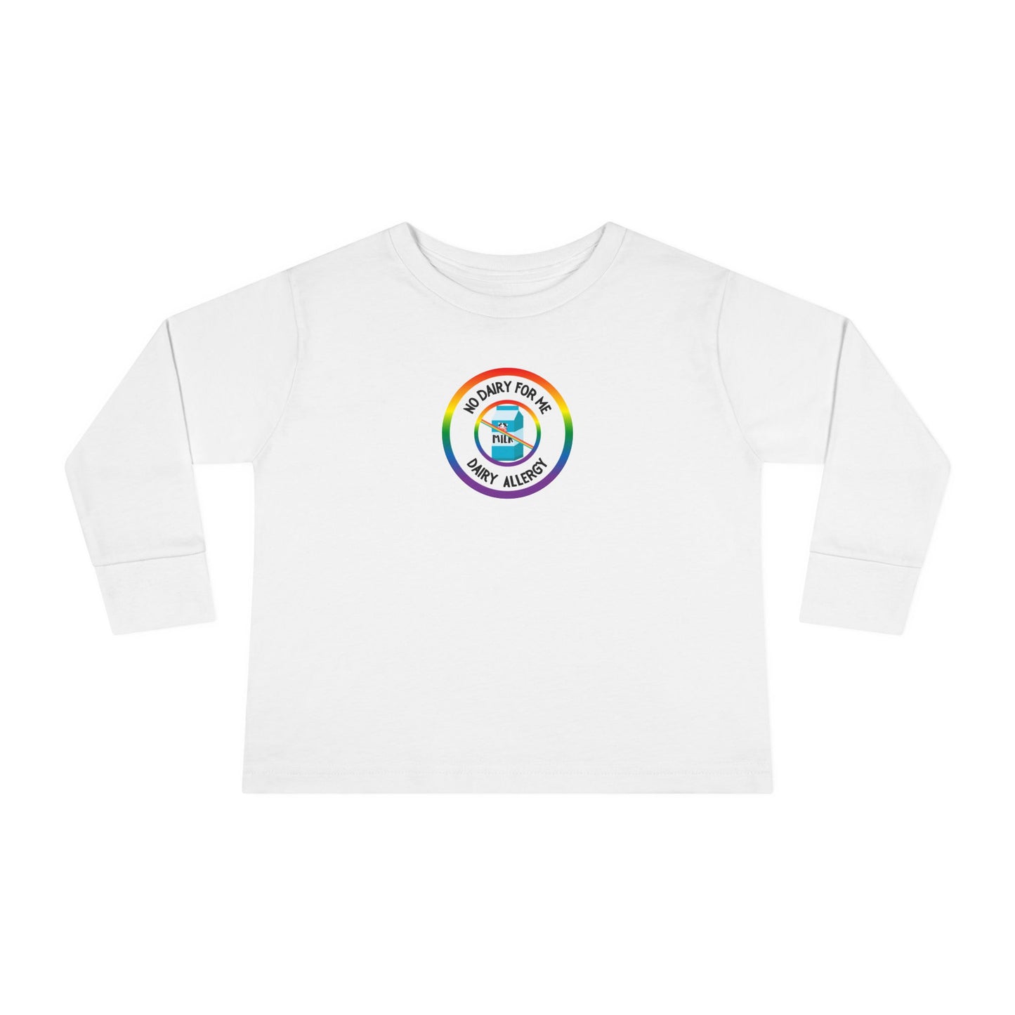 Dairy Allergy Rainbow Logo Toddler Long Sleeve