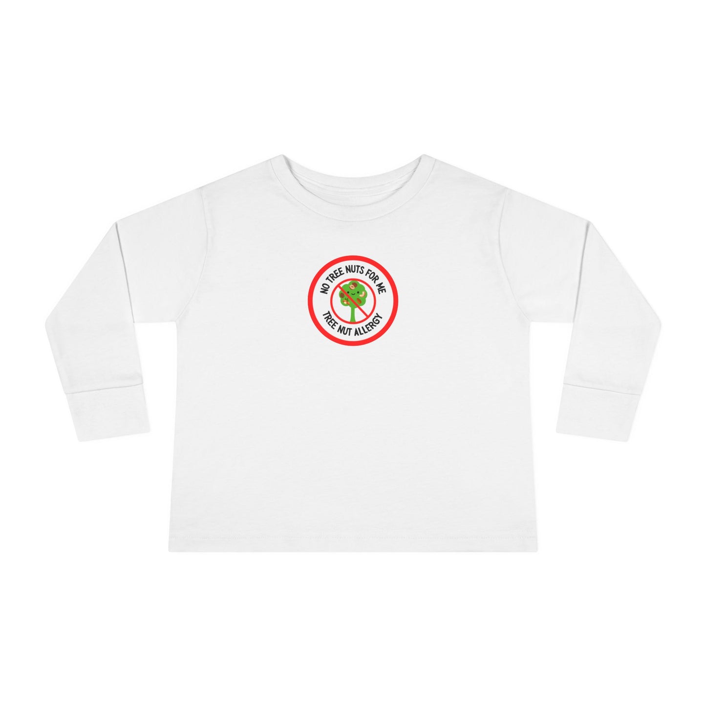 Tree Nut Allergy Red Logo Toddler Long Sleeve