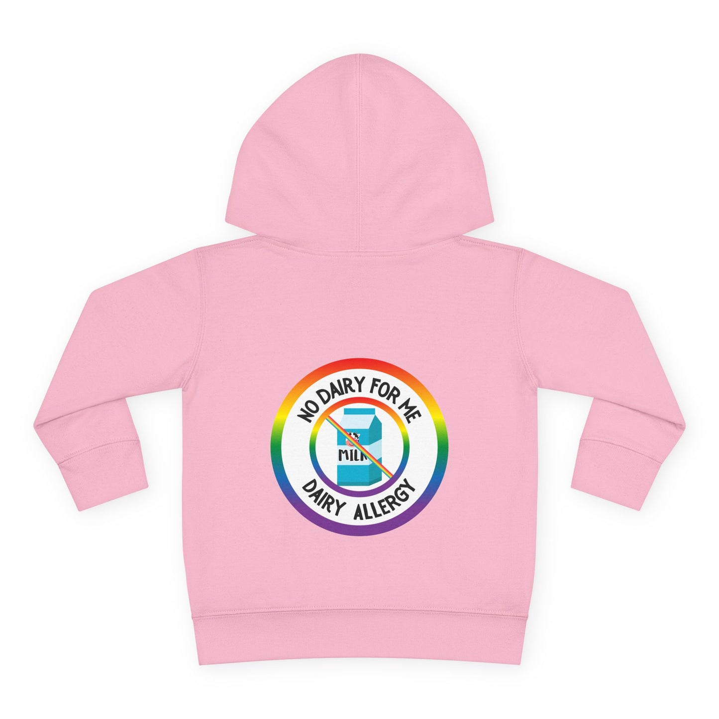 Dairy Allergy Rainbow Logo Toddler Hoodie