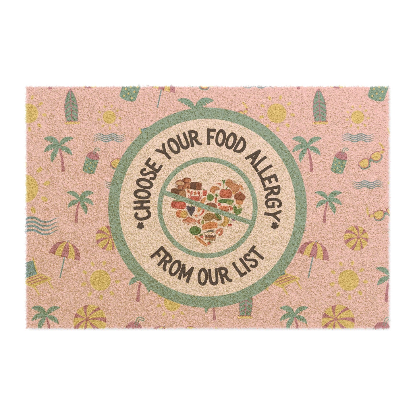 Pink Summer Beach Doormat