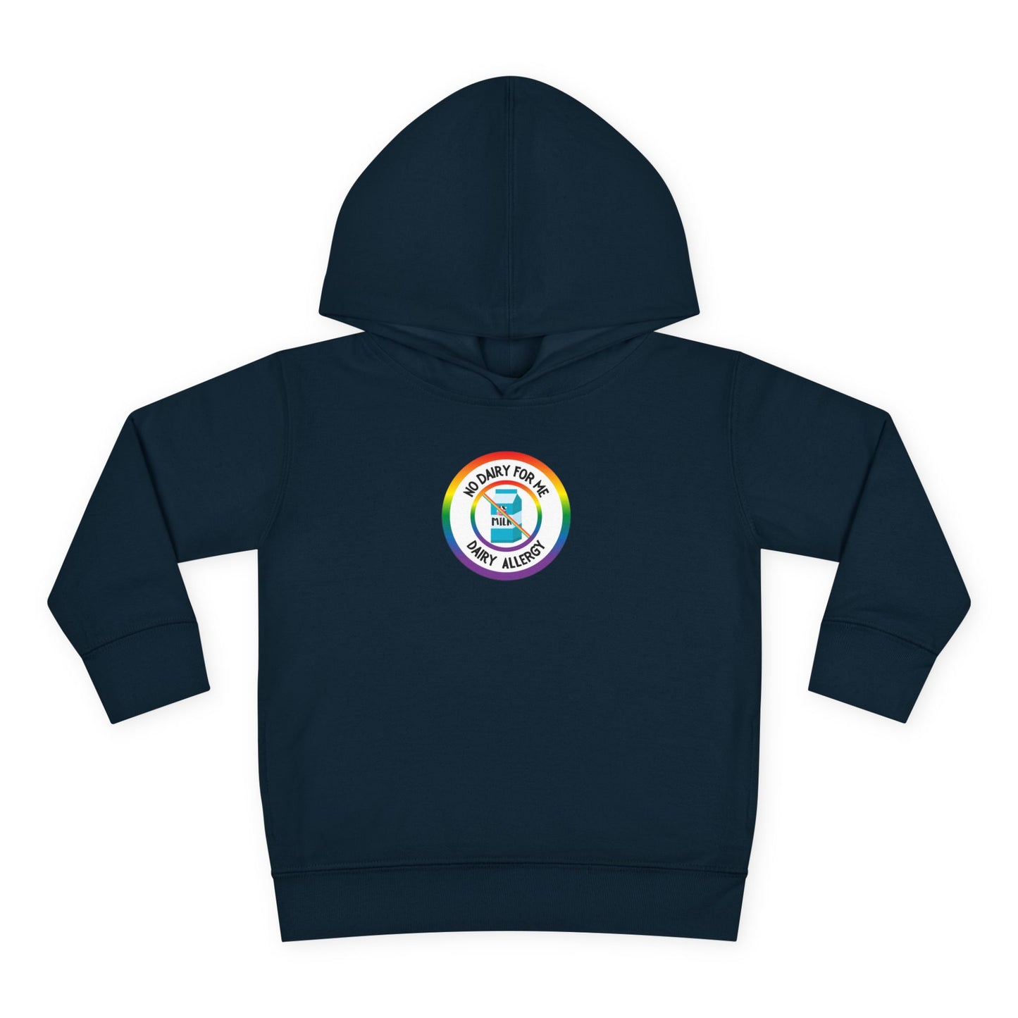 Dairy Allergy Rainbow Logo Toddler Hoodie